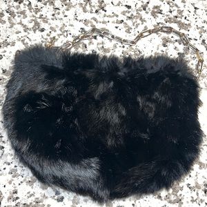 Genuine Black Rabbit Fur